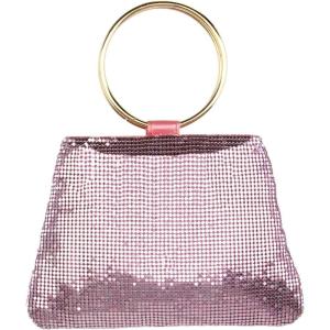 Olivia Miller Women’s Fashion Evening Bag Formal Top Handle Handbag Wedding Prom Party Clutch w Mesh Rhinestone n Zipper