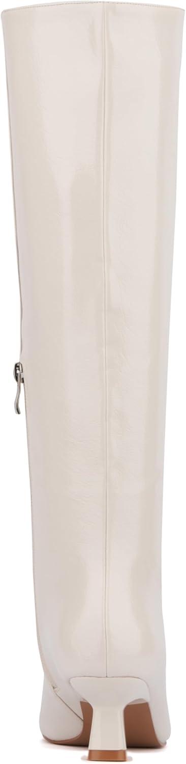 imageOlivia Miller Womens Mars Tall Pointed Toe Boots Rubber OutsoleBone