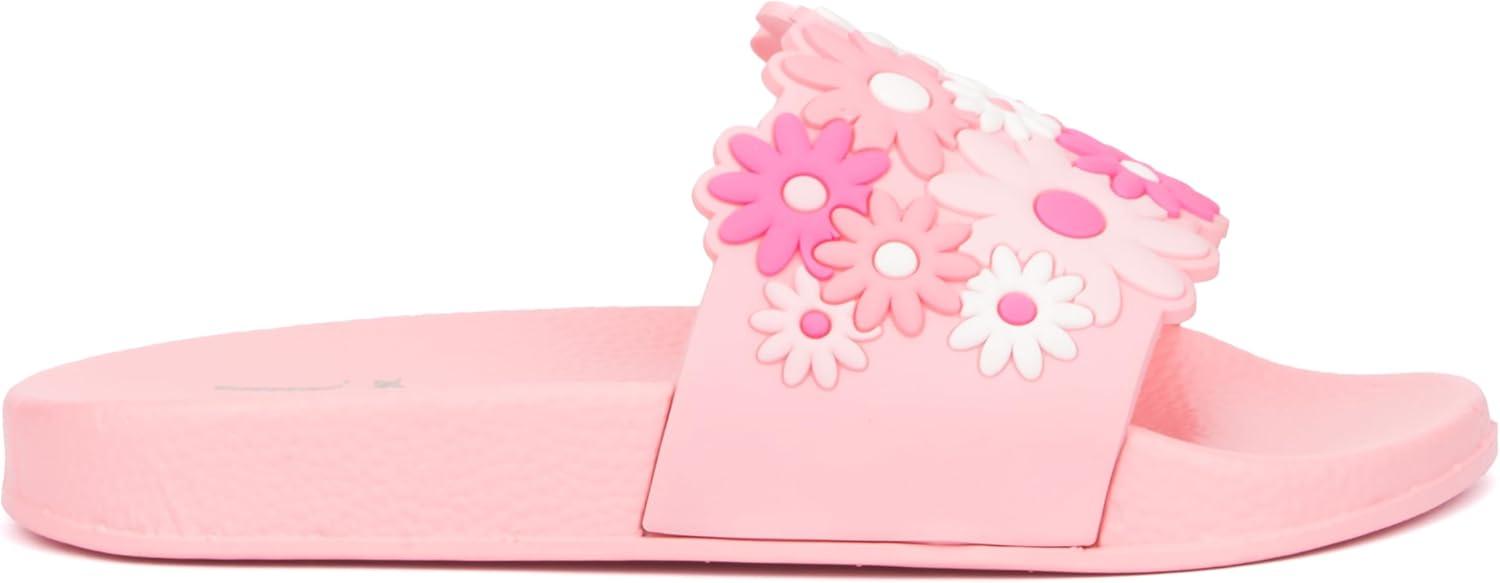 imageOlivia Miller Girls Cool Gurl Slide ROUND Slippers Polyvinyl Chloride Outsole