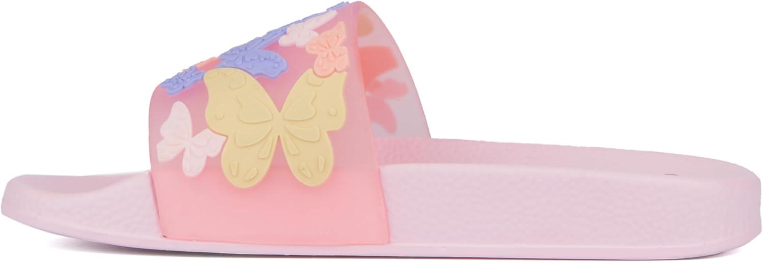 imageOlivia Miller Girls Cool Gurl Slide Round Sandals Polyvinyl Chloride Outsole