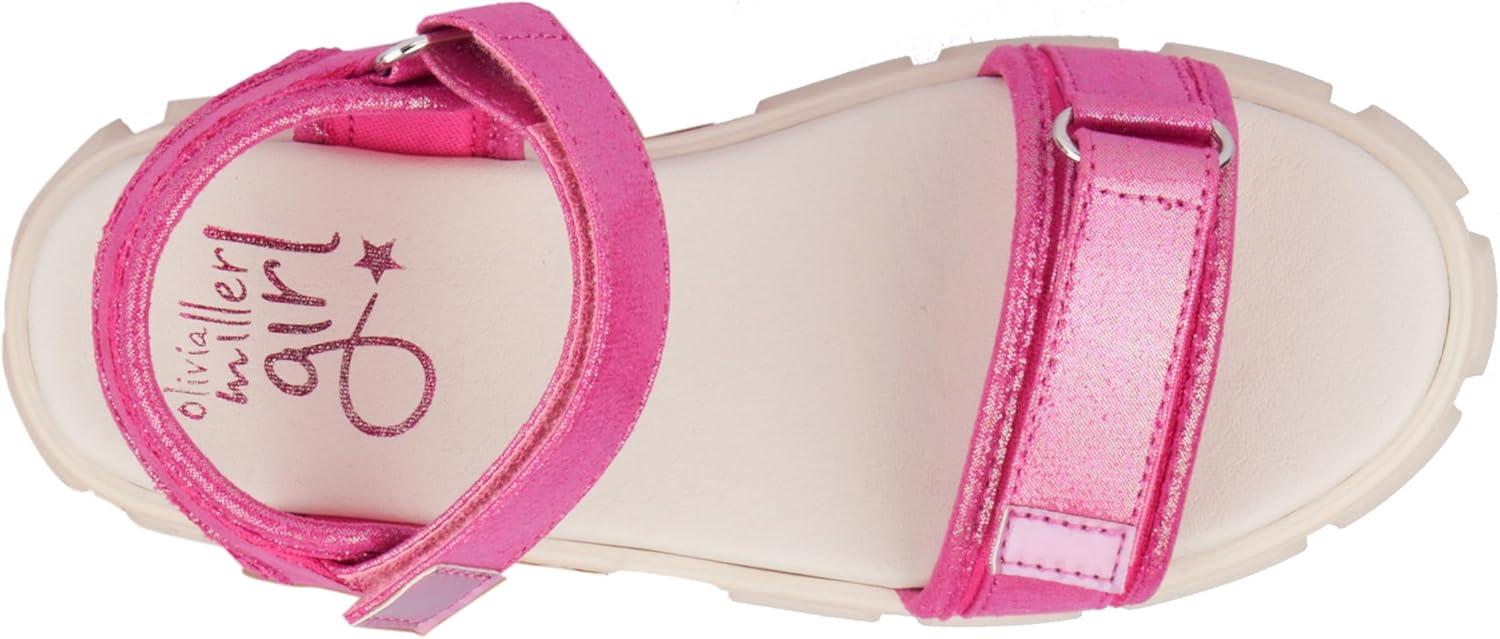 imageOlivia Miller Girls Hoorayyy Platform Round Sandals Rubber Outsole