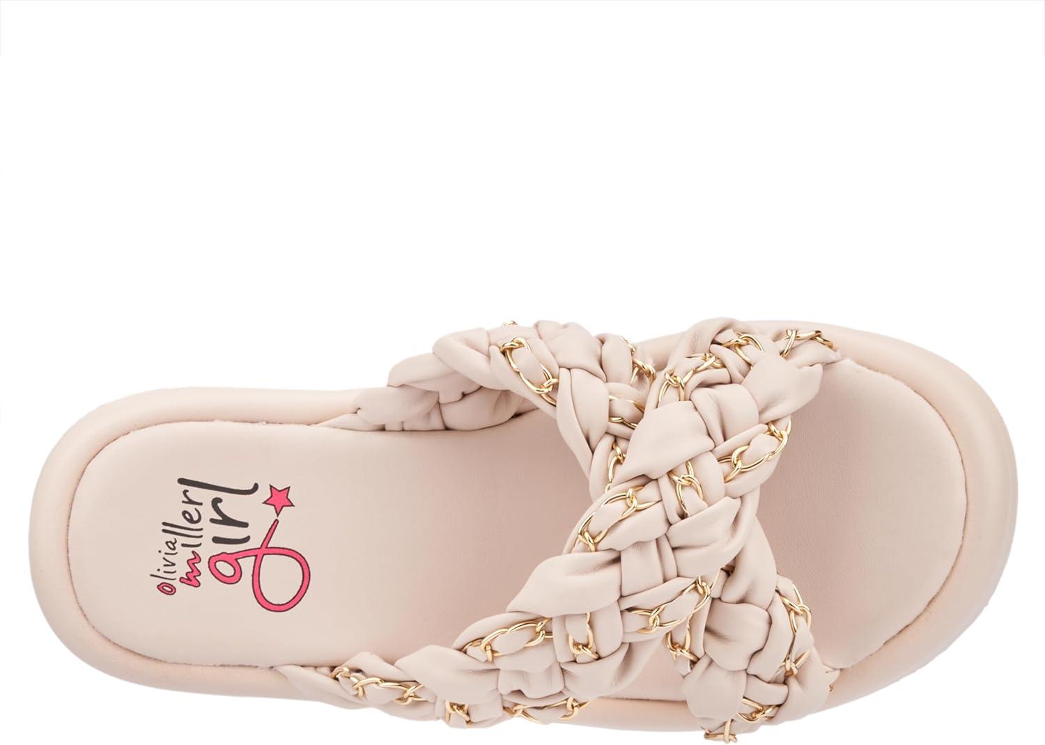 imageOlivia Miller Girls Lol Slide Round Sandals Rubber Outsole