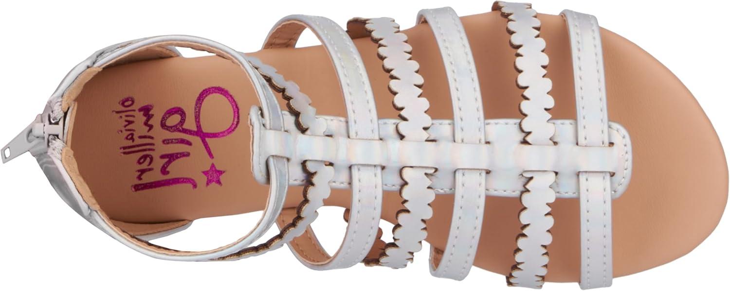 imageOlivia Miller Girls Love Gladiator Round Sandals Rubber Outsole