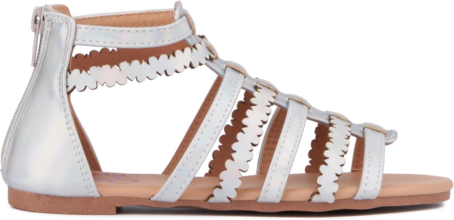 imageOlivia Miller Girls Love Gladiator Round Sandals Rubber Outsole