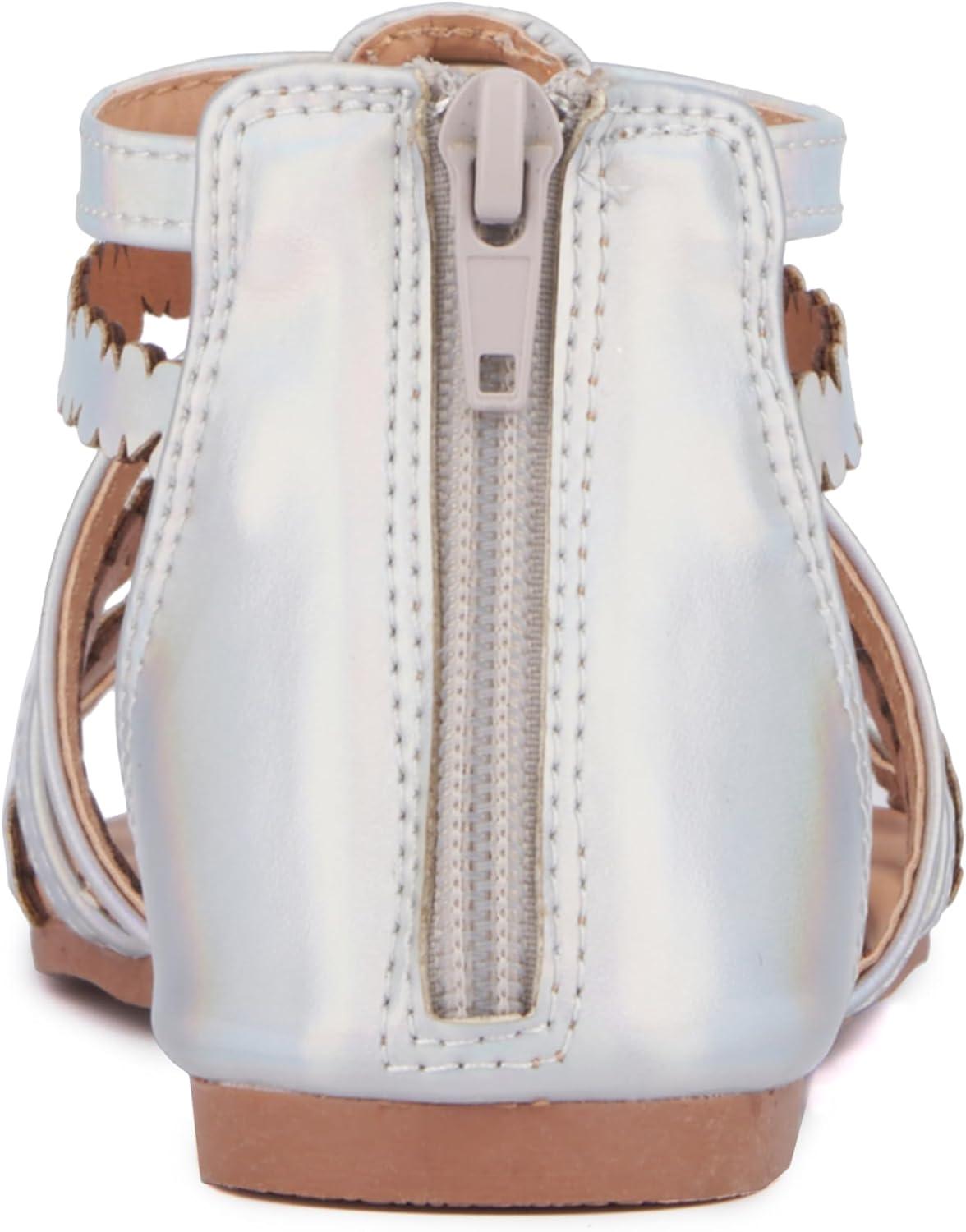 imageOlivia Miller Girls Love Gladiator Round Sandals Rubber Outsole