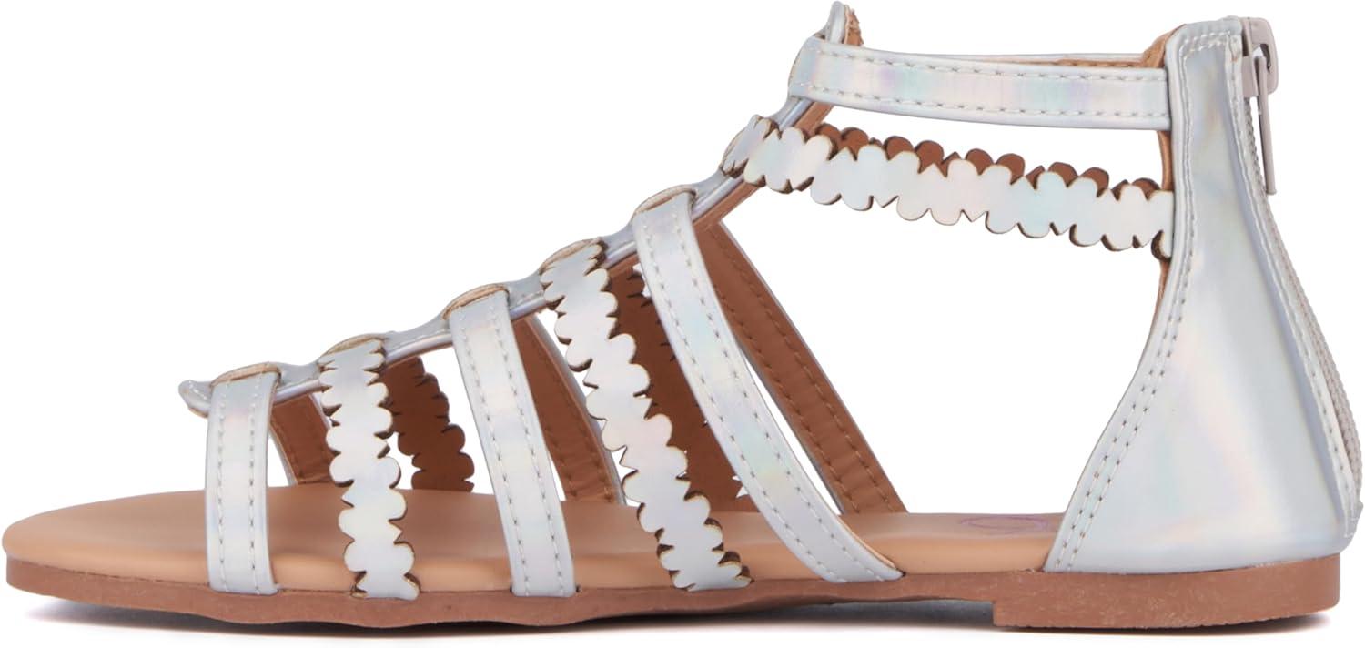 imageOlivia Miller Girls Love Gladiator Round Sandals Rubber Outsole