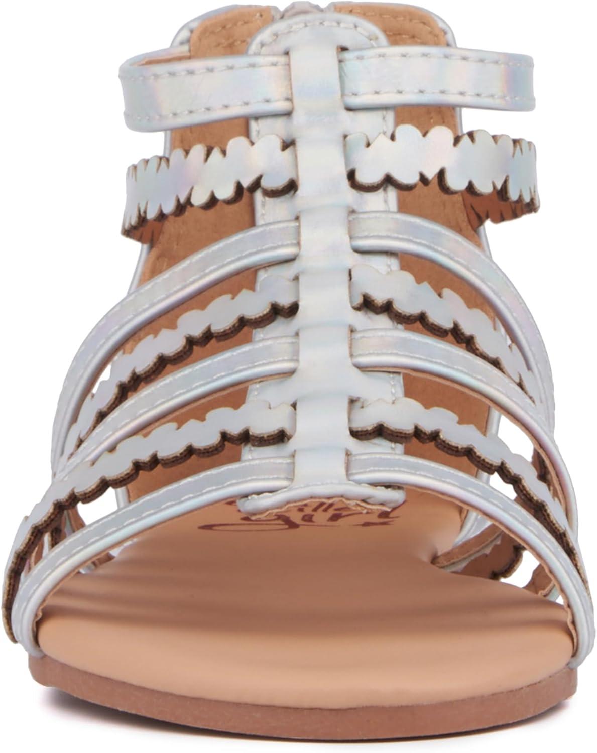 imageOlivia Miller Girls Love Gladiator Round Sandals Rubber Outsole