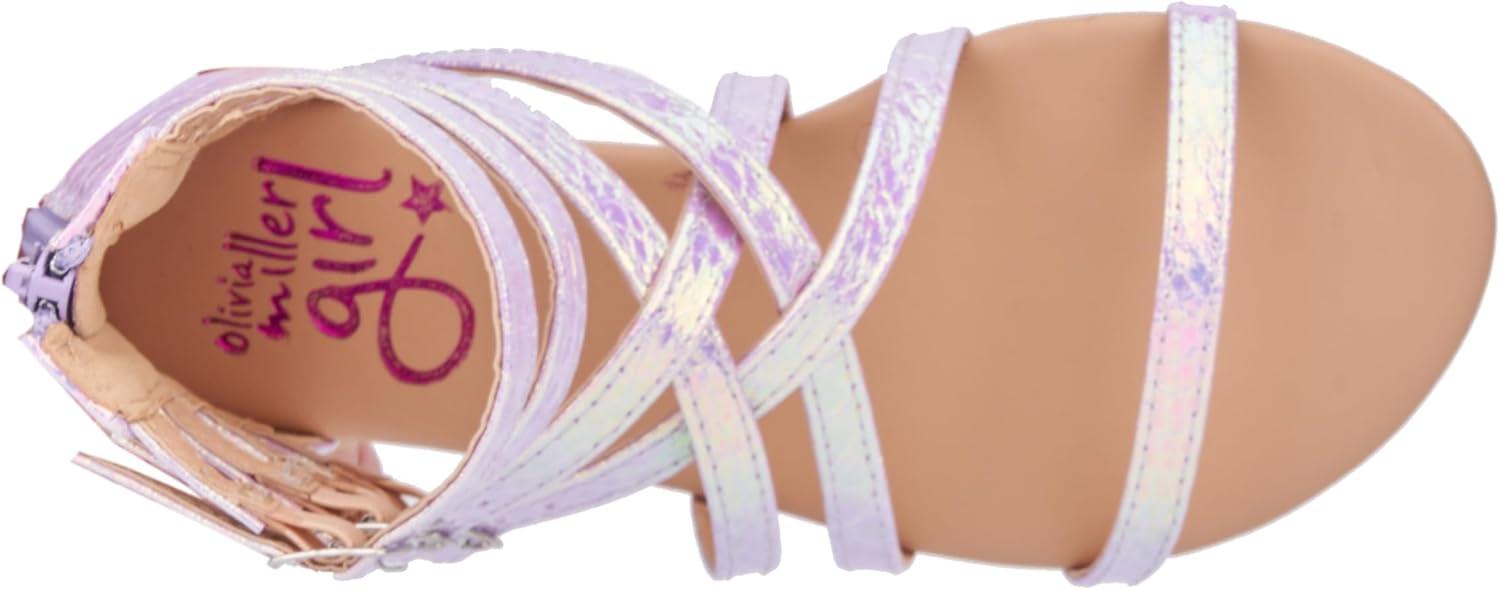 imageOlivia Miller Girls Lucky Ankle Strap Round Sandals Rubber Outsole