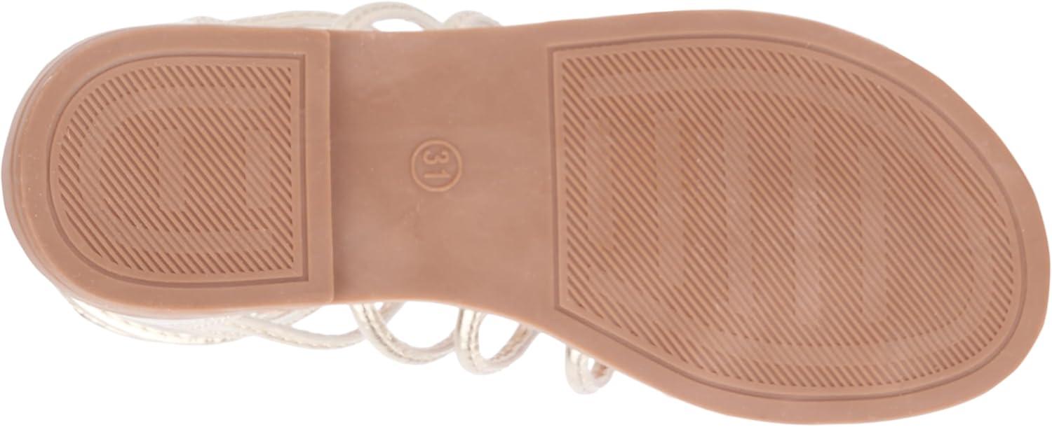 imageOlivia Miller Girls Tada Gladiator Round Sandals Rubber Outsole