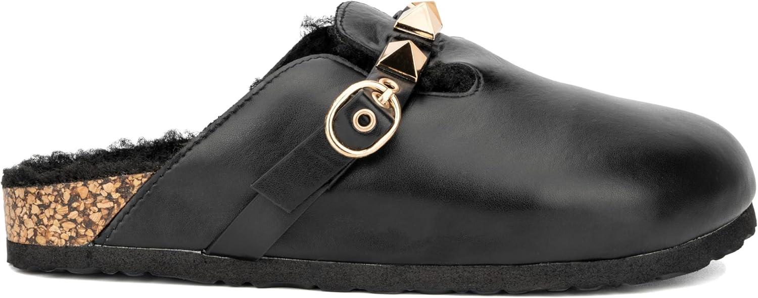 imageOlivia Miller Womens Romina Mule Round Sandals Polyvinyl Chloride Outsole
