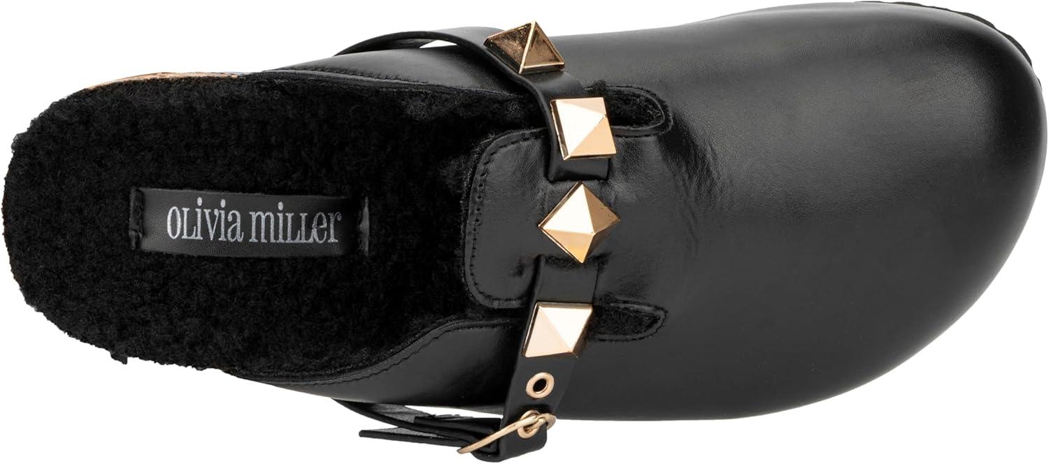 imageOlivia Miller Womens Romina Mule Round Sandals Polyvinyl Chloride Outsole