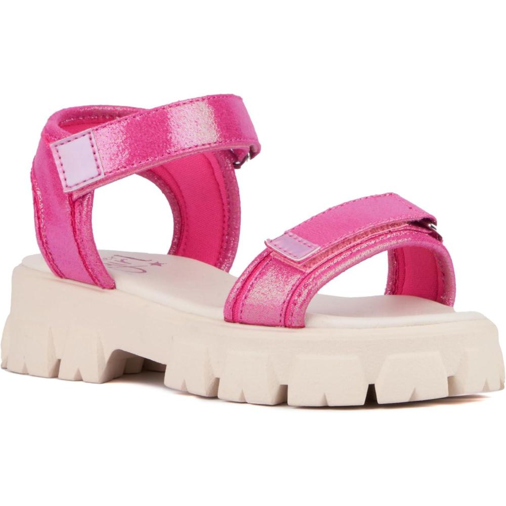 imageOlivia Miller Girls Hoorayyy Platform Round Sandals Rubber Outsole