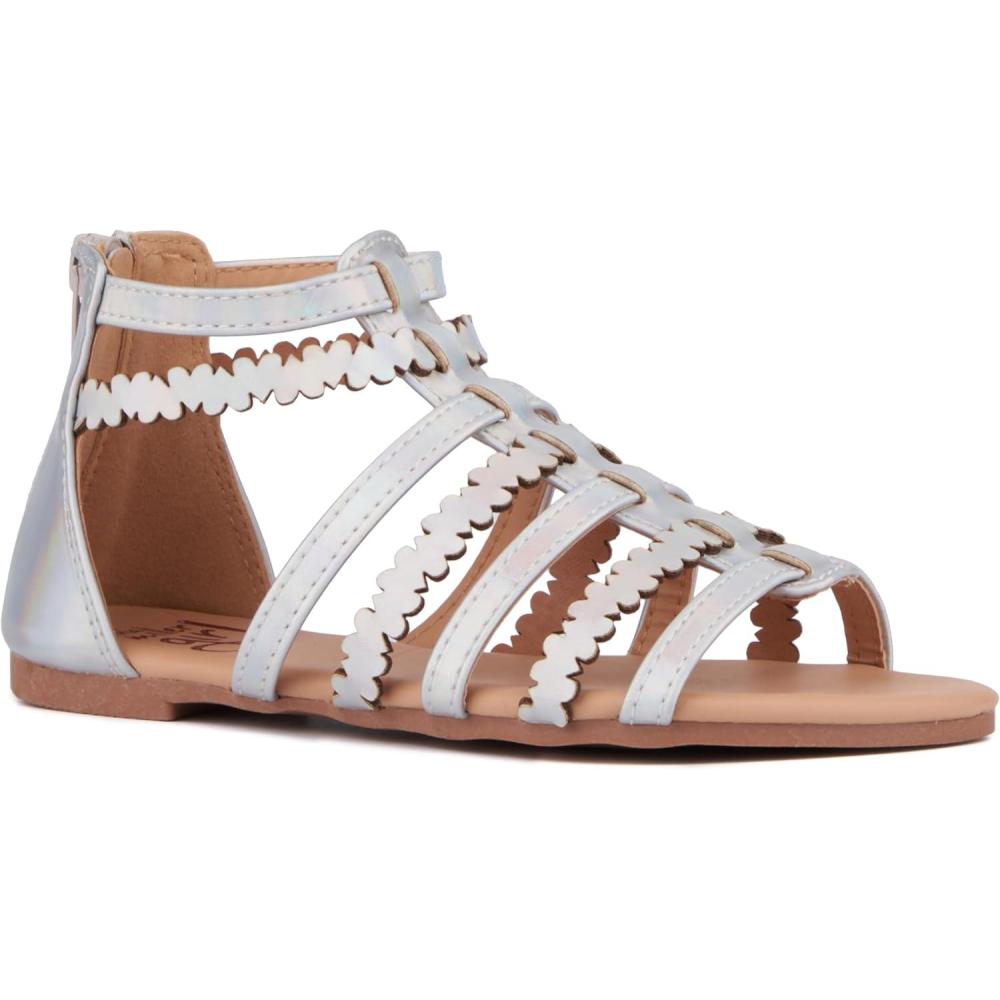 imageOlivia Miller Girls Love Gladiator Round Sandals Rubber Outsole