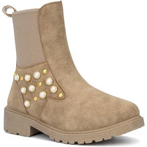 Olivia Miller Girls Hazy Studs Ankle, Plain Boots, Textile Outsole