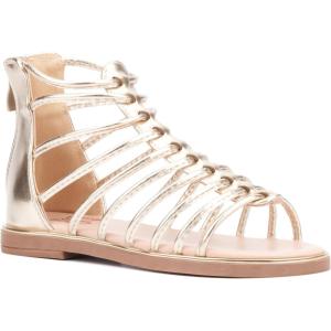 Olivia Miller Girls Tada Gladiator, Round Sandals, Rubber Outsole