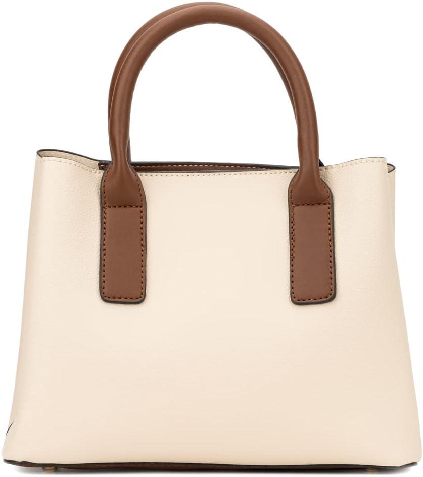 imageOlivia Miller Women Fashion Isla Faux PU Leather Crossbody Tote Satchel Bag w Top Handle Everyday Casual Work Purse Handbag
