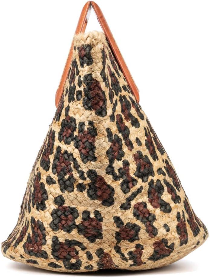 imageOlivia Miller Womens Fashion Natural Beige Straw Jute Tote Bag w Beach Wooden Handles Large Boho Casual Purse Handbag