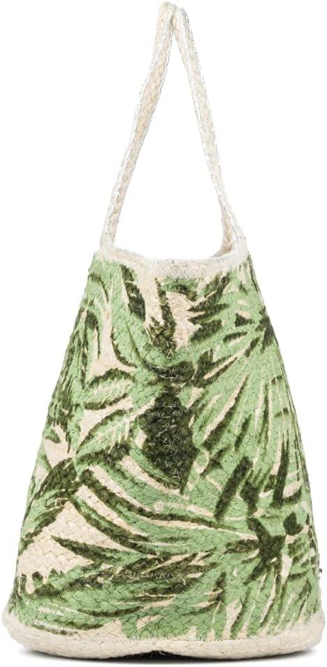 imageOlivia Miller Womens Fashion Natural Beige Straw Jute Tote Bag w Top Handles Large Boho Casual Purse Handbag