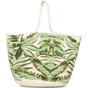 Olivia Miller Women’s Fashion Natural Beige Straw Jute Tote Bag w Top Handles, Large Boho Casual Purse Handbag
