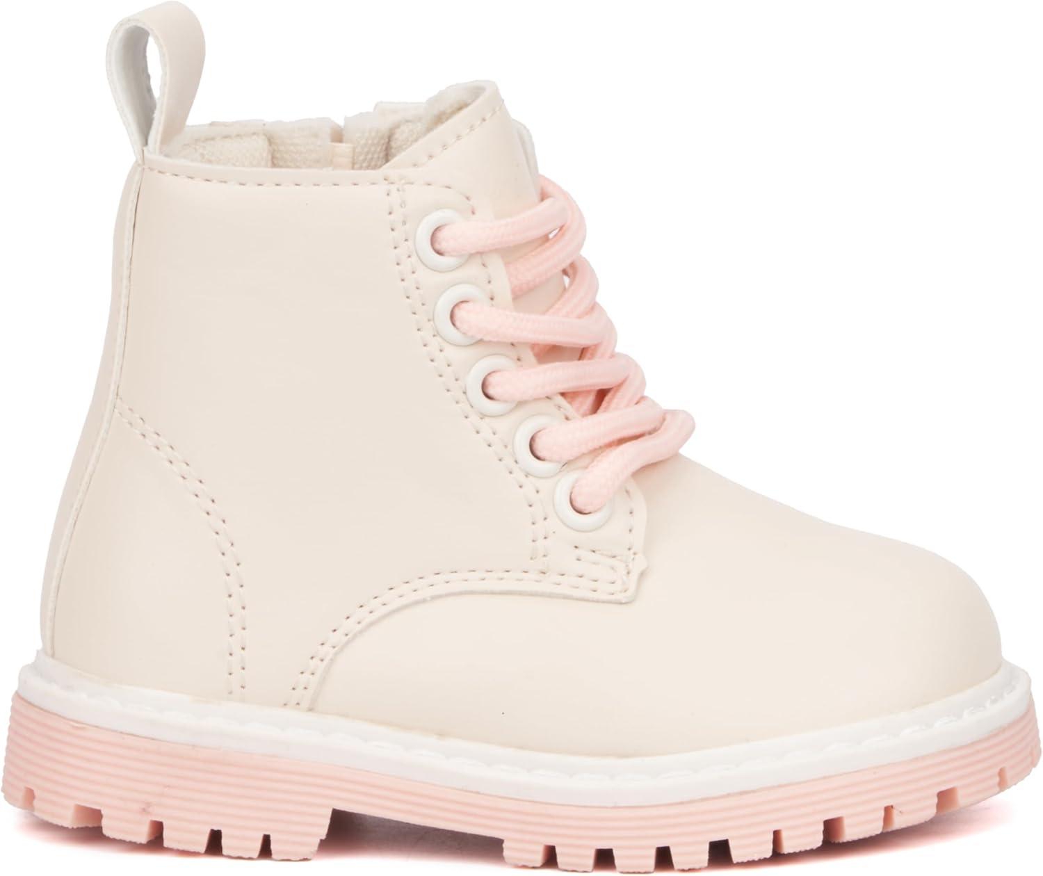 imageOlivia Miller Girls Petal Ankle Round Toe Boots Thermoplastic Rubber Outsole