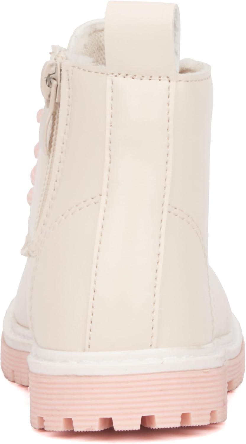 imageOlivia Miller Girls Petal Ankle Round Toe Boots Thermoplastic Rubber Outsole
