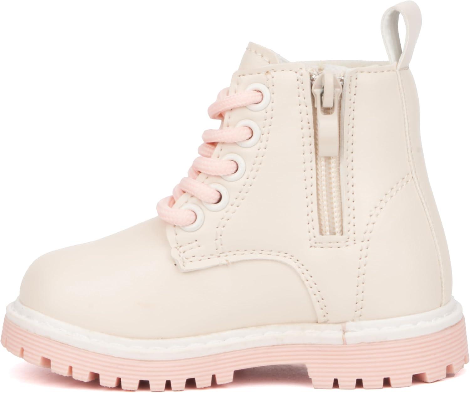 imageOlivia Miller Girls Petal Ankle Round Toe Boots Thermoplastic Rubber Outsole