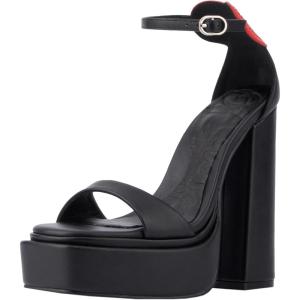 Olivia Miller Womens Amour High, Square Heels, Rubber Outsole