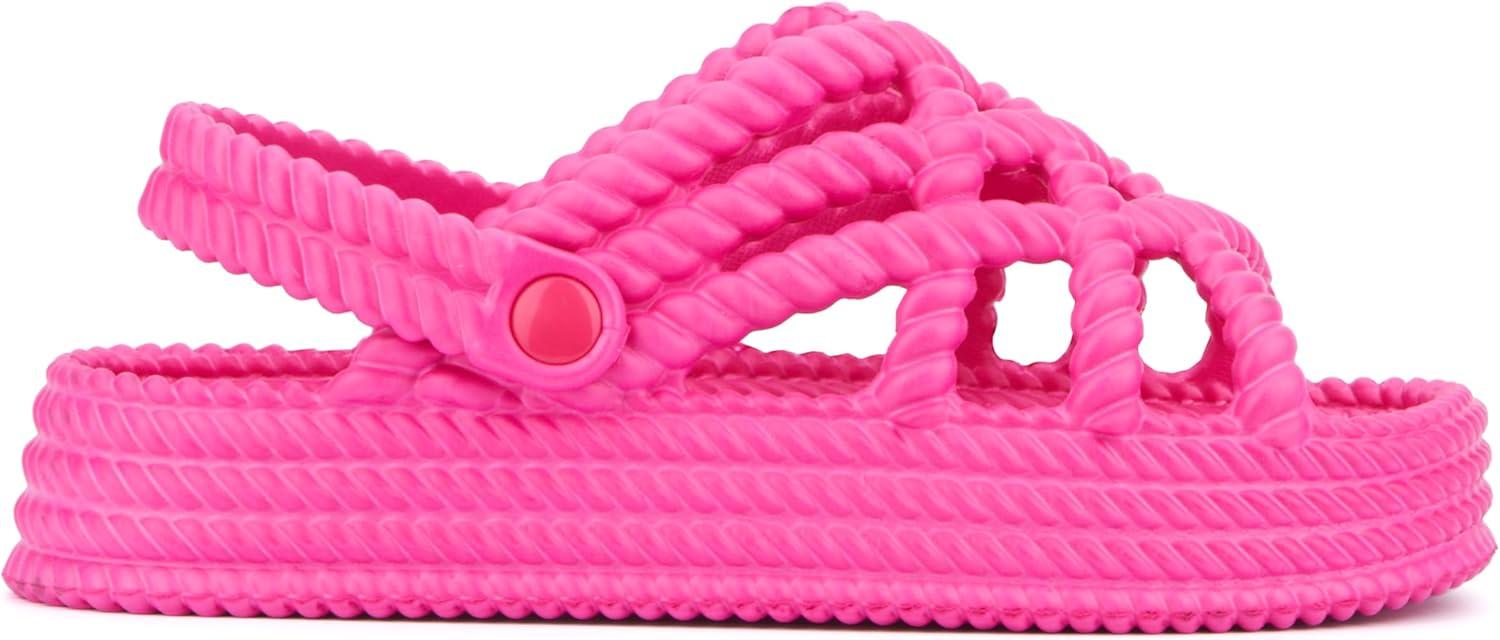 imageOlivia Miller Womens Jazzy Platform Round Sandals Eva Outsole