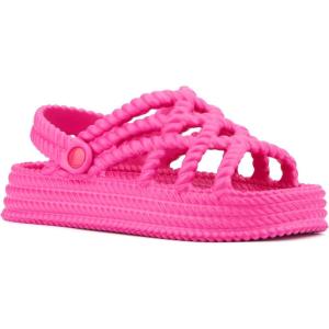Olivia Miller Womens Jazzy Platform, Round Sandals, Eva Outsole