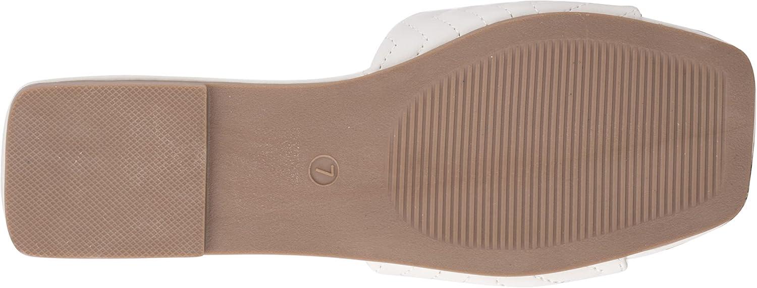 imageOlivia Miller Womens Sundae Slide Square Sandals Thermoplastic Rubber Outsole