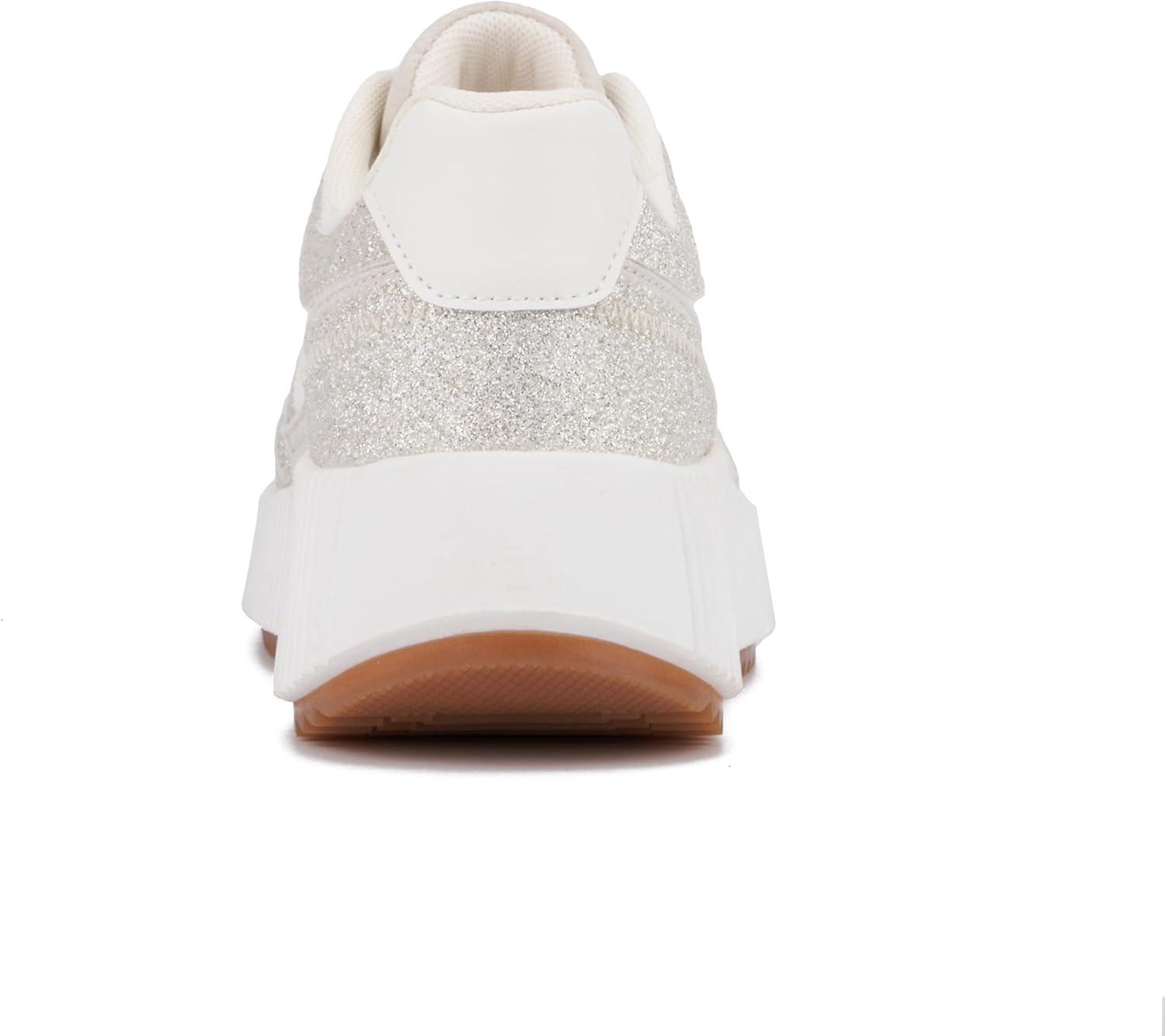 imageOlivia Miller Womens Beauty Queen Low Top Round Sneakers TPR Outsole