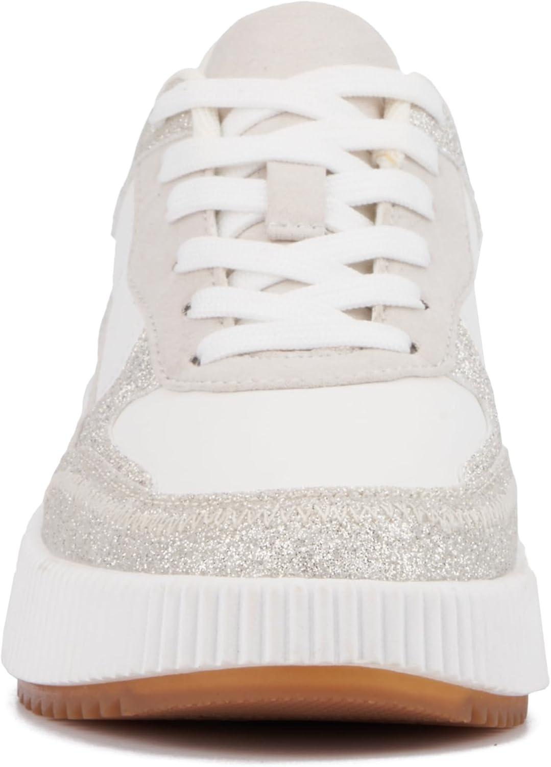 imageOlivia Miller Womens Beauty Queen Low Top Round Sneakers TPR Outsole