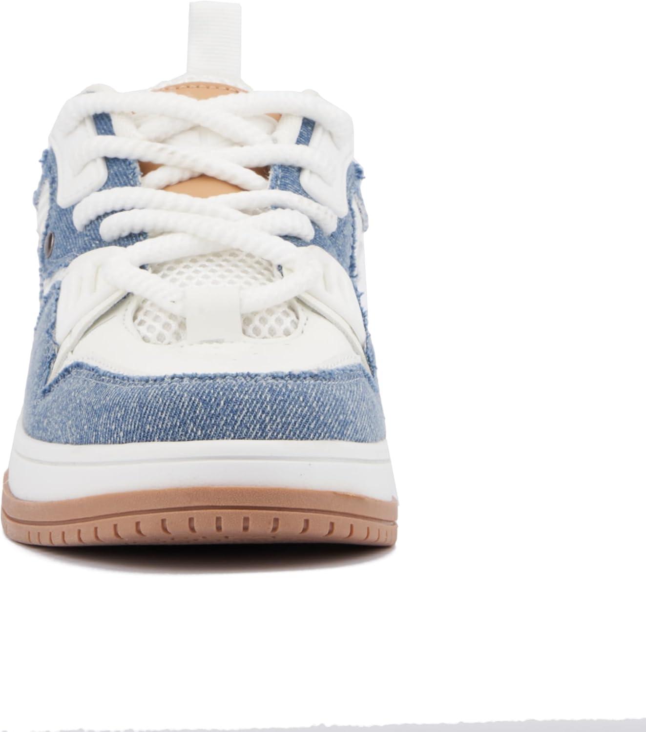 imageOlivia Miller Womens Famous Low Top Round Sneakers TPR Outsole