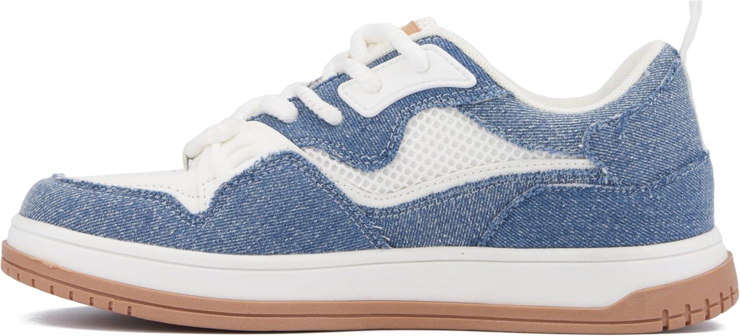 imageOlivia Miller Womens Famous Low Top Round Sneakers TPR Outsole