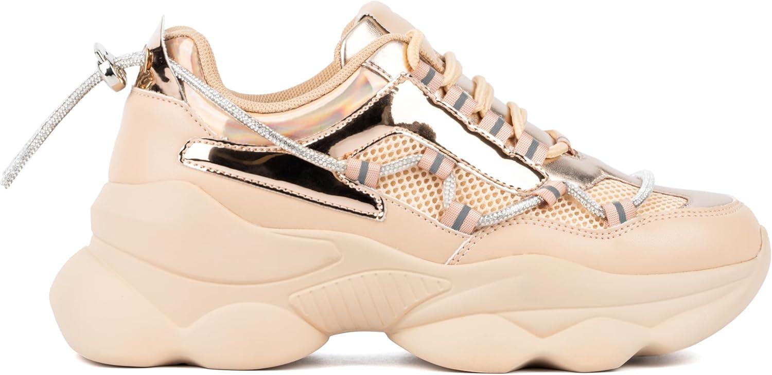 imageOlivia Miller Womens Irissa Low Top Round Sneakers Phylon Outsole