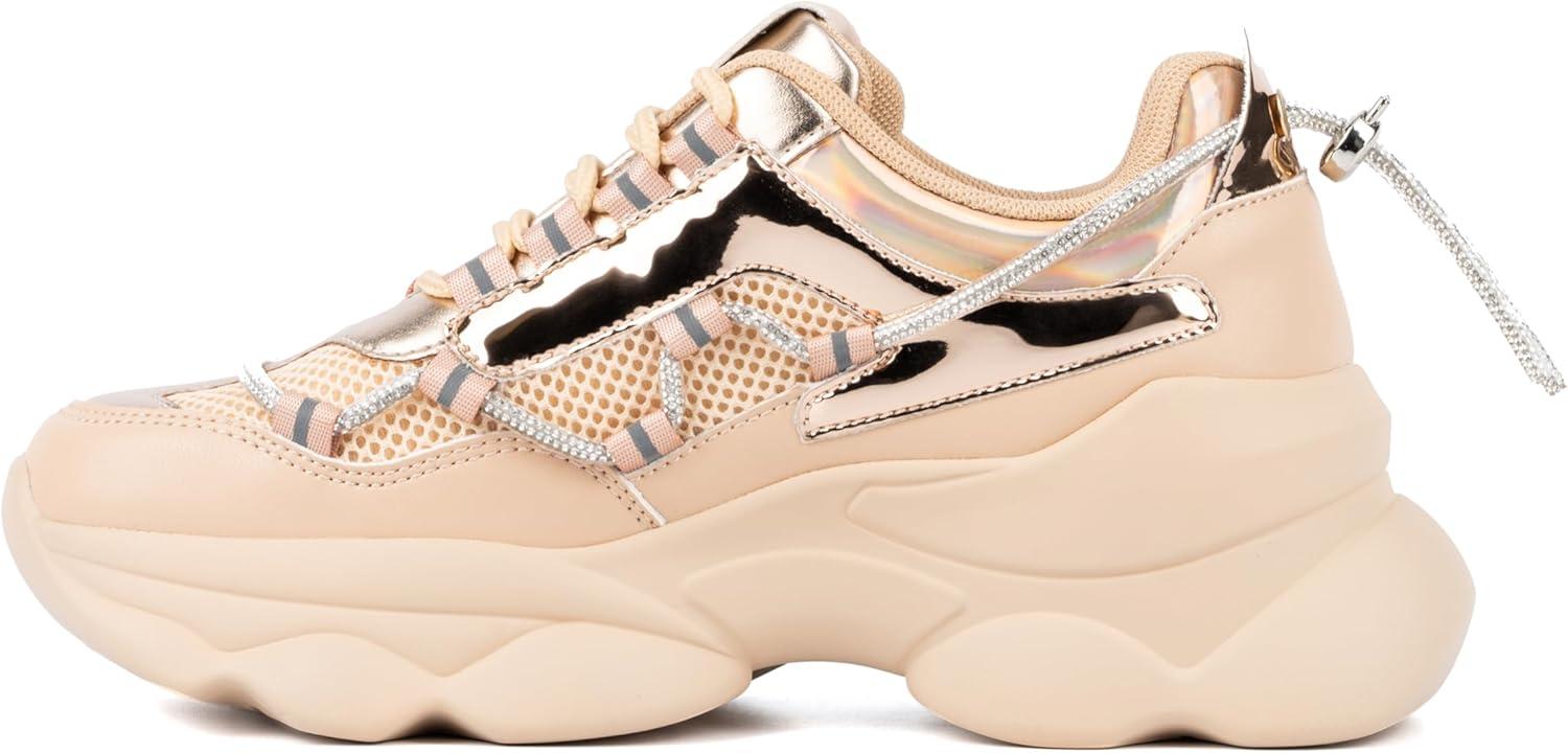 imageOlivia Miller Womens Irissa Low Top Round Sneakers Phylon Outsole