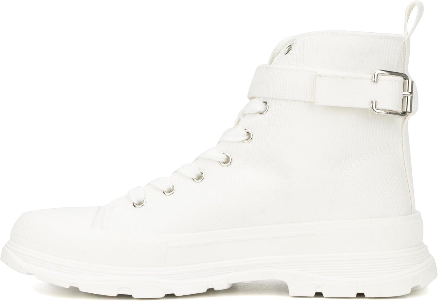 imageOlivia Miller Womens Leilany High Top Round Sneakers Thermoplastic Rubber Outsole