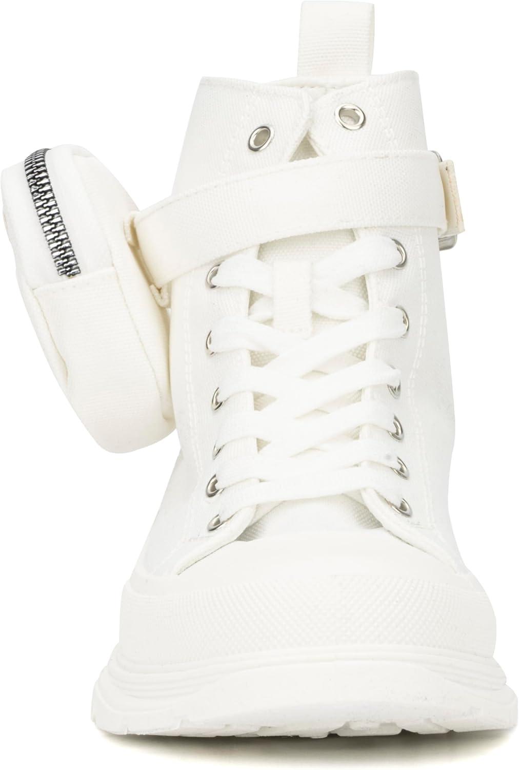 imageOlivia Miller Womens Leilany High Top Round Sneakers Thermoplastic Rubber Outsole