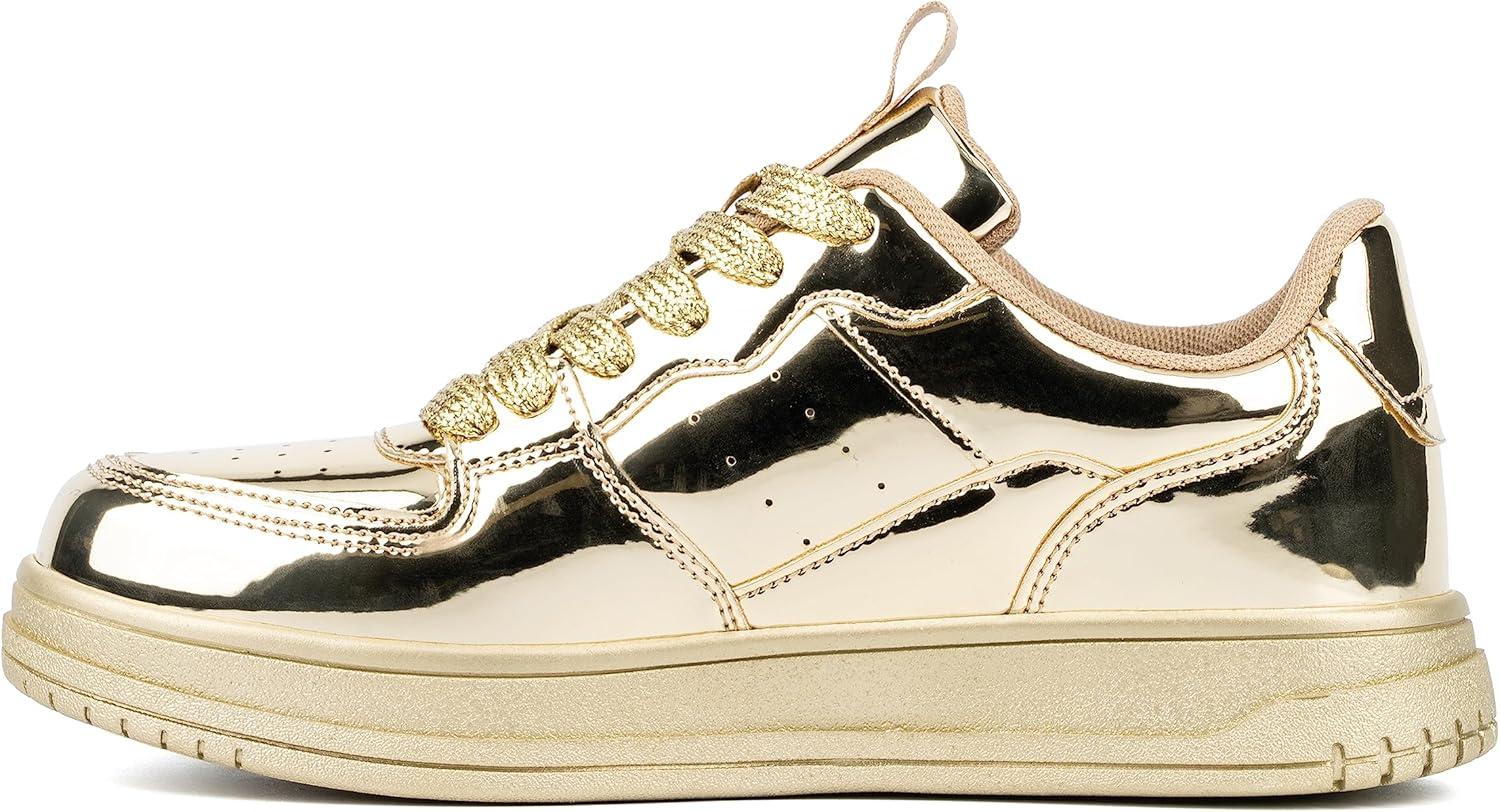 imageOlivia Miller Womens Vivien Low Top Round Sneakers Thermoplastic Rubber Outsole