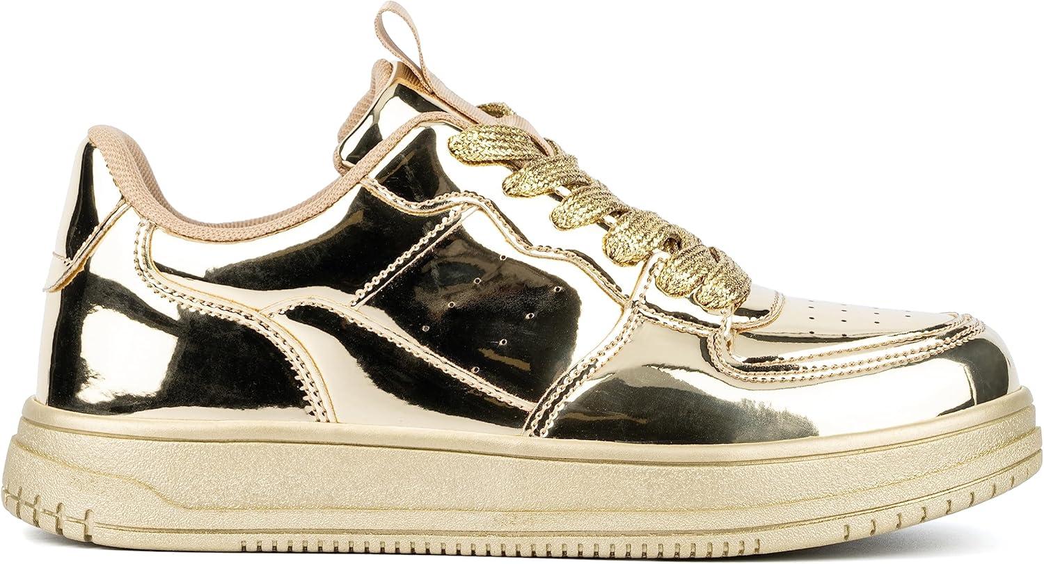 imageOlivia Miller Womens Vivien Low Top Round Sneakers Thermoplastic Rubber Outsole