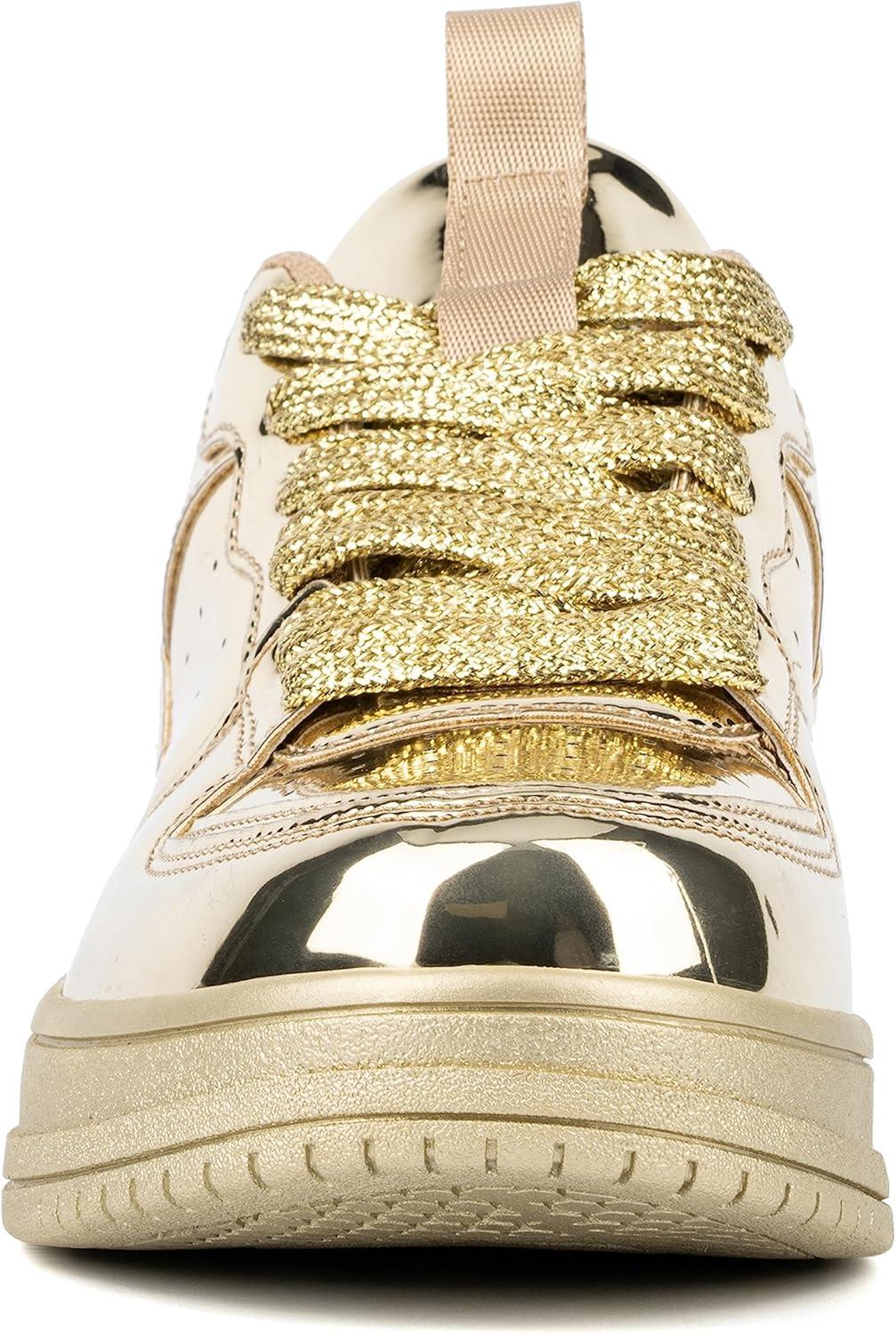 imageOlivia Miller Womens Vivien Low Top Round Sneakers Thermoplastic Rubber Outsole