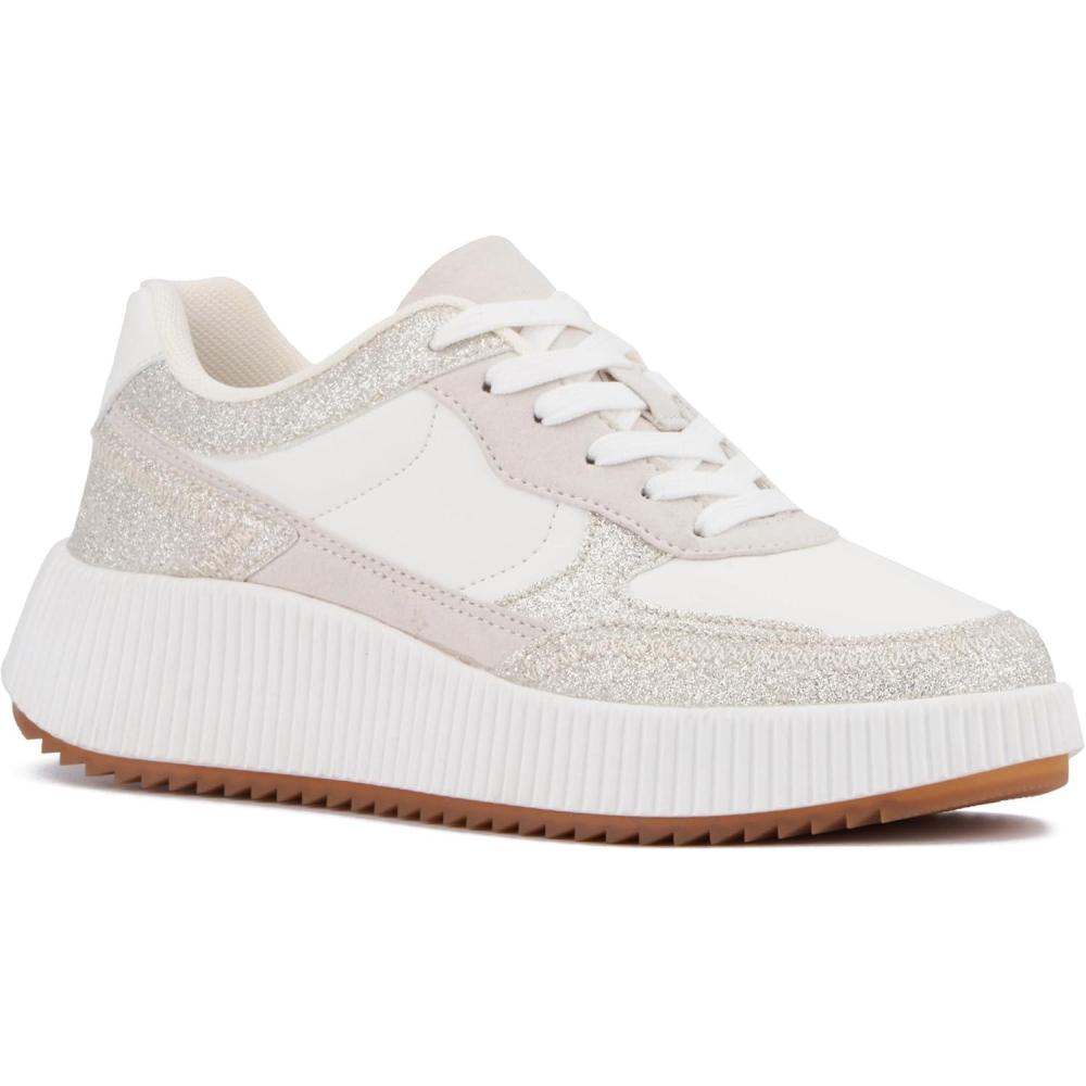 imageOlivia Miller Womens Beauty Queen Low Top Round Sneakers TPR Outsole
