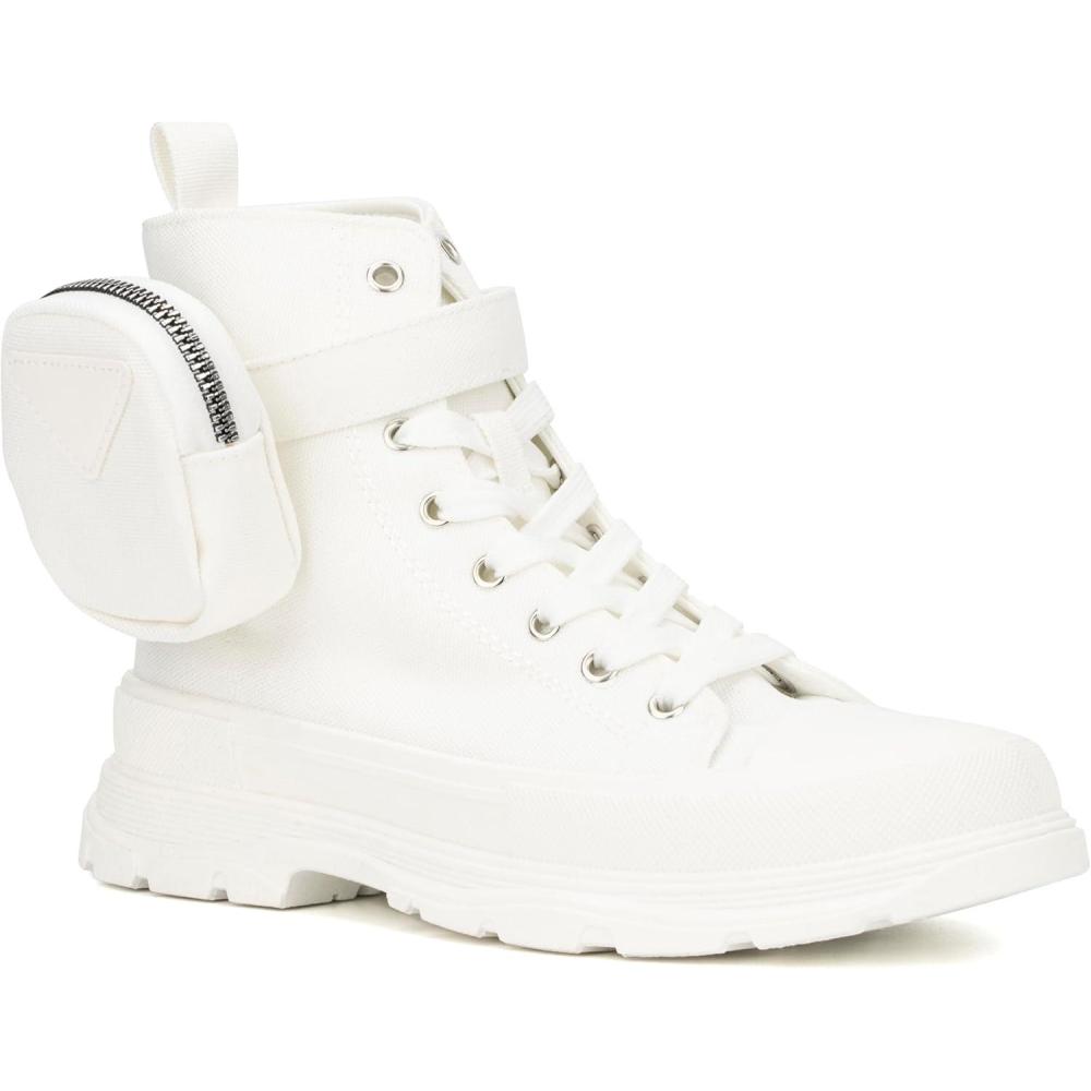 imageOlivia Miller Womens Leilany High Top Round Sneakers Thermoplastic Rubber Outsole