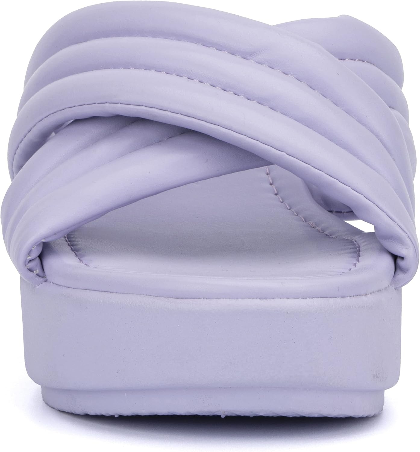 image:imageOlivia Miller Womens Emma Wedge Round Sandals Polyvinyl Chloride Outsole