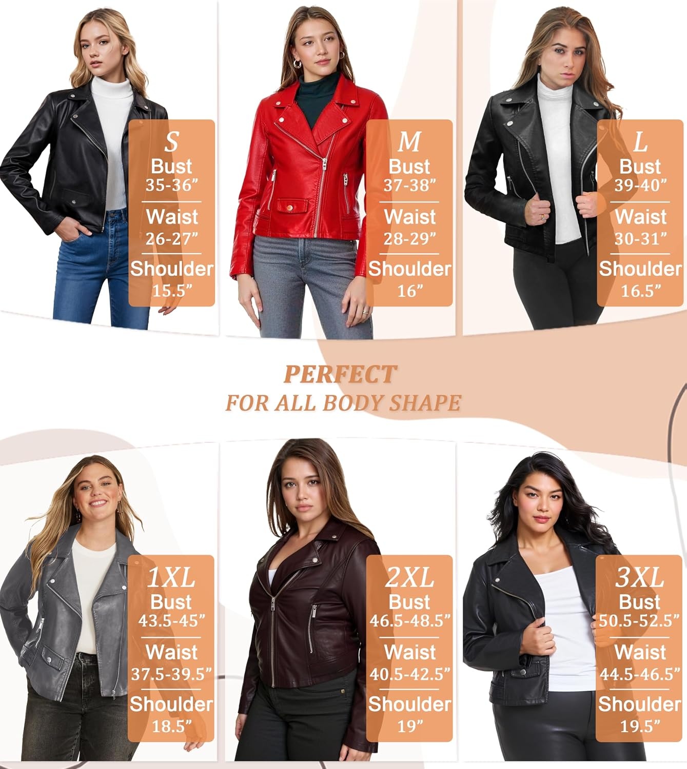 image:imageOlivia Miller Womens Faux Leather Moto JacketJk5208gray